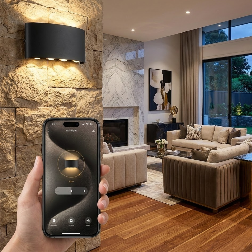 Applique extérieur led porch (noir ou blanc) - Cubik