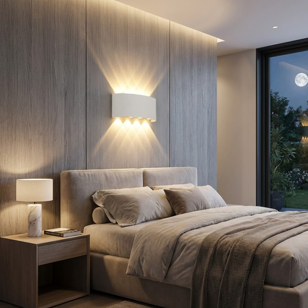 Applique extérieur led porch (noir ou blanc) - Cubik