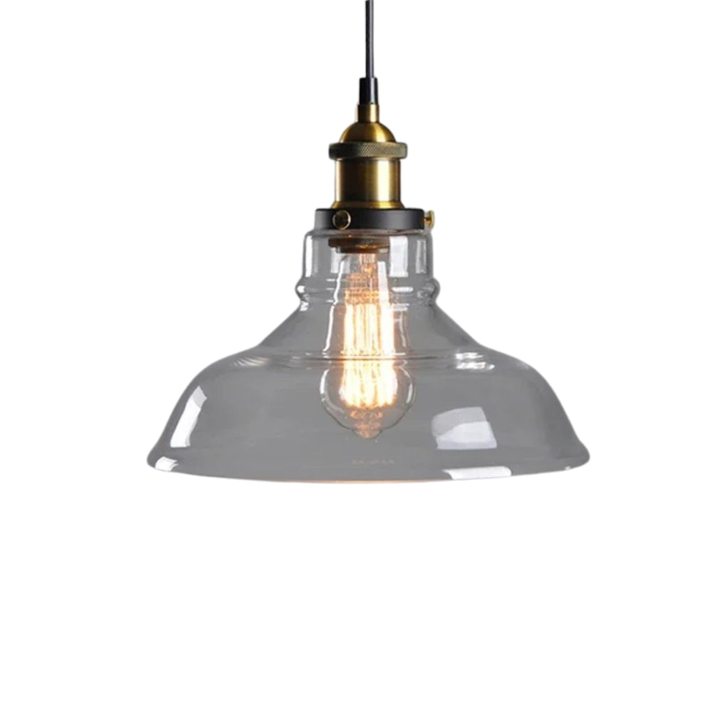 Suspension design en verre vintage retro - Flux