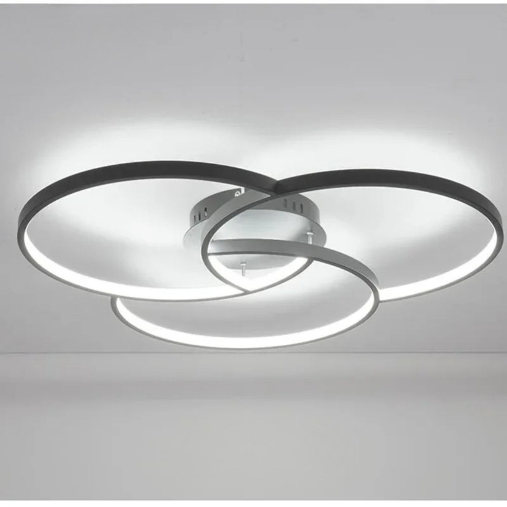 lustre design led rosace trois cercles - Delta