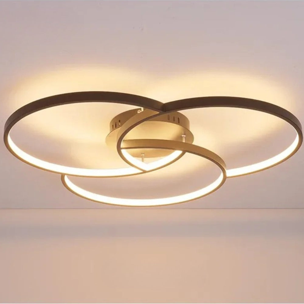 lustre design led rosace trois cercles - Delta