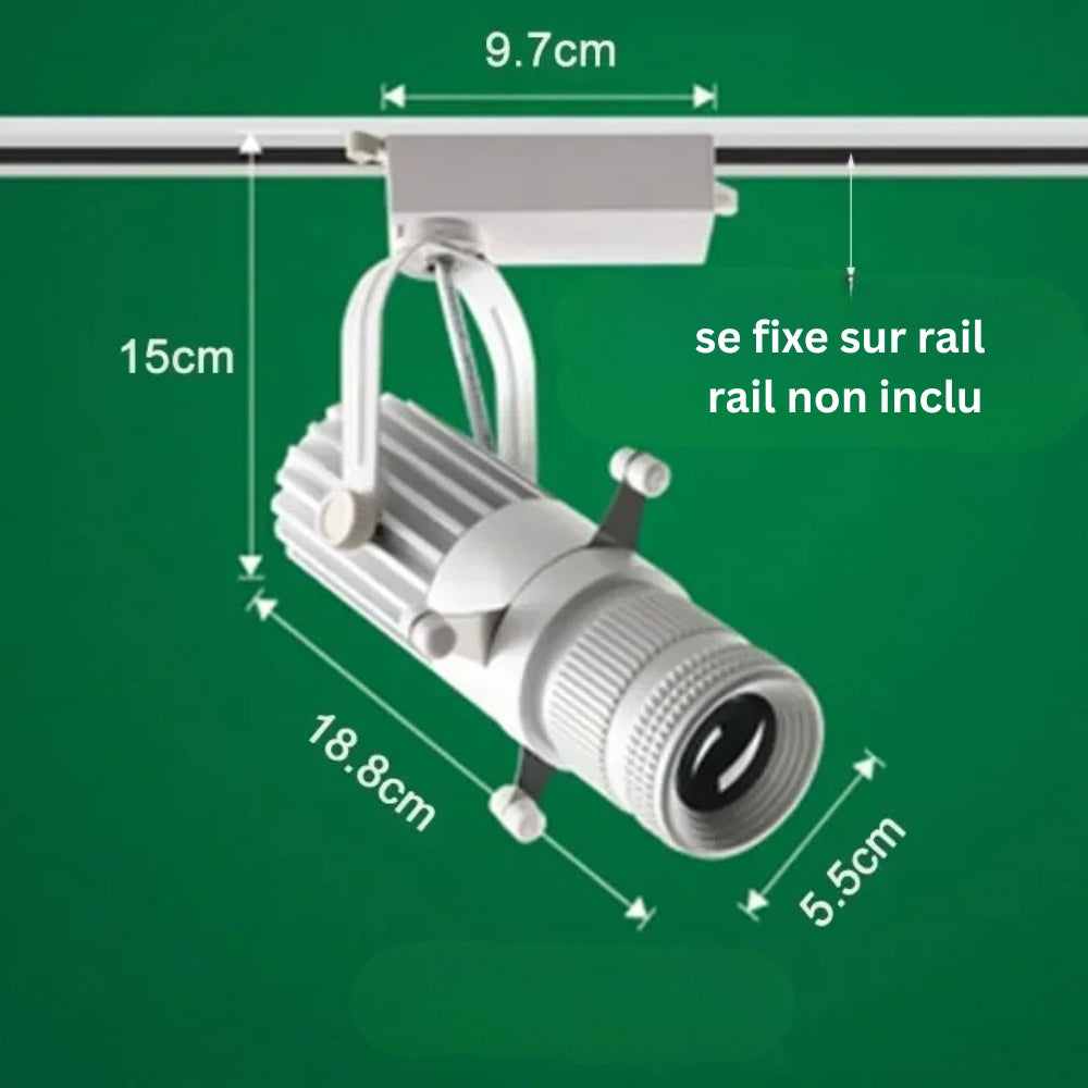 Spot dirigeable led à ouverture réglable - Ion