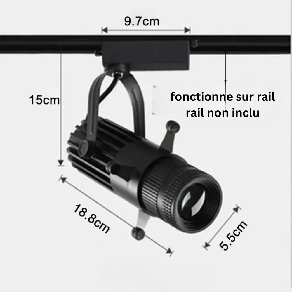Spot dirigeable led à ouverture réglable - Ion