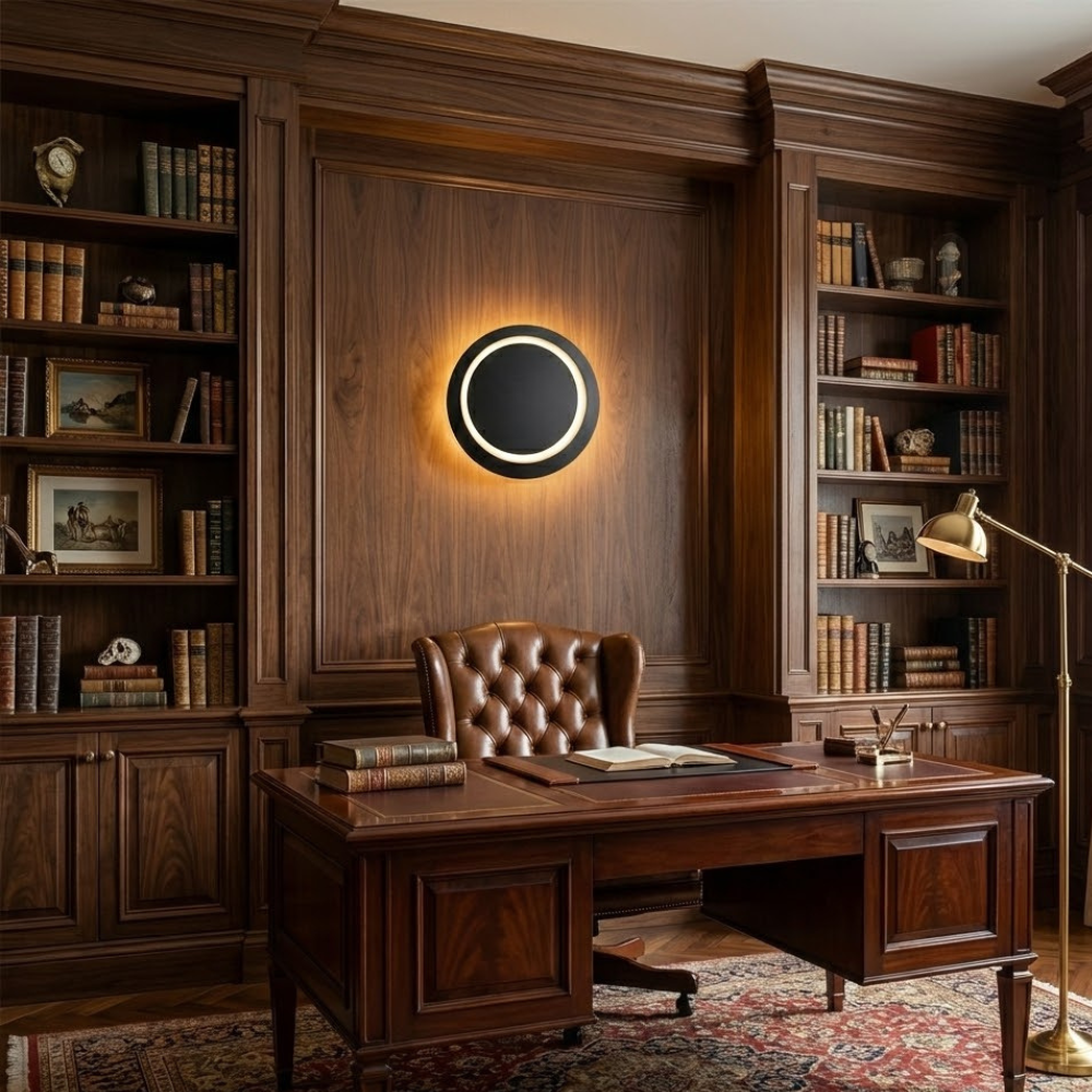 Applique murale ronde design ajustable - Harda